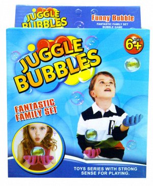 Нелопающиеся мыльные пузыри "Juggle bubbles" с перчатками