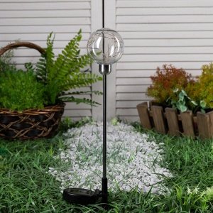 Садовый светильник на солнечной батарее «Шар», 70 см, 20 LED, свечение белое