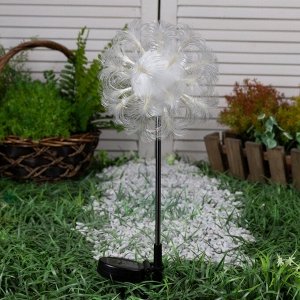 Садовый светильник на солнечной батарее «Клубок», 70 см, 1 LED, свечение белое