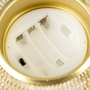 Ночник "Шар" LED от батареек 3хААА золото 16х16х13,5 см RISALUX
