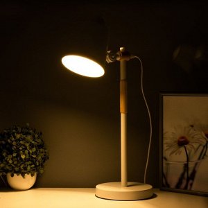 Настольная лампа "Бертон" E27 40Вт белый 17,5х17,5х54 см RISALUX