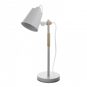 Настольная лампа "Бертон" E27 40Вт белый 17,5х17,5х54 см RISALUX