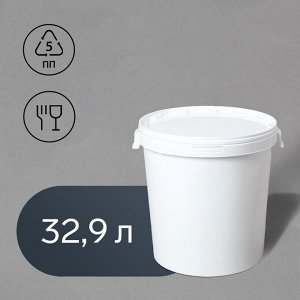 Бак пищевой «Для солений», 32.9 л, с герметичной крышкой
