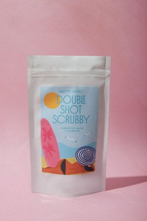 Кофейное мыло с люффой DOUBLE SHOT SCRUBBY для антицеллюлитного массажа