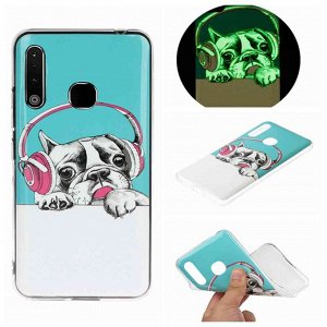 Чехол силикон светящийся с рисунком на телефон iphone