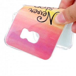Never stop dreaming. Чехол силиконовый с рисунком на телефон iphone
