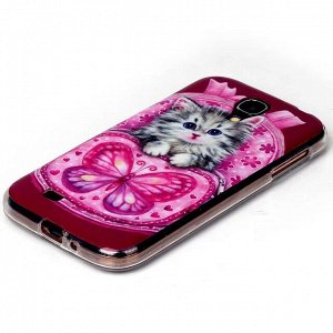 Котенок. Чехол силиконовый с рисунком на телефон Samsung Galaxy