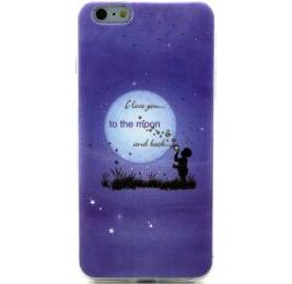 To the moon. Чехол силиконовый с рисунком на телефон iphone