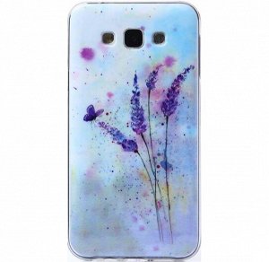 Сиреневый туман. Чехол силиконовый с рисунком на телефон Samsung Galaxy