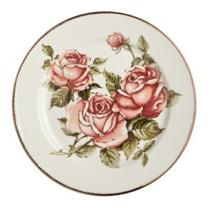 Набор тарелок из 6 шт."роза" диаметр=20 см (кор-8наб)