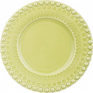 Тарелка "фантазия" зеленая диаметр=22 см.без упаковки