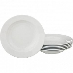 Набор суповых тарелок из 6 шт."евро" диаметр=23 см.
