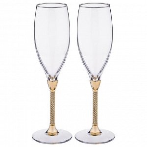 Набор бокалов для шампанского из 2 шт.250 мл. высота=25 см.