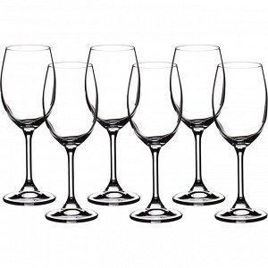 Набор бокалов для вина из 6 шт. "клара" 250 мл. высота=19 см.