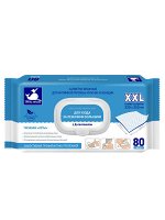 White Whale №80 влажные салфетки  для ухода за лежачими больными