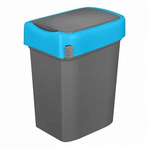 Контейнер для мусора, 25 л, пластик, синий, 457 х 333 х 269 мм, SMART BIN