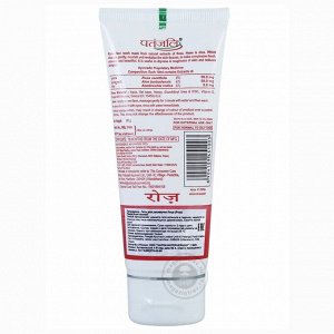 Аюрведический гель для умывания с розой 60 гр, Индия (Patanjali)