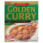 Соус S&amp;B Голден Карри с овощами среднеострый, к/к 200г, 1/5/30
