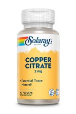 Solaray Copper Citrate 2mg, 60капс. Цитрат меди