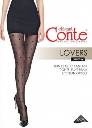 CONTE LOVERS Колготки в ромбы и сердечки