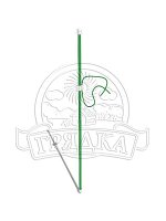 Колышек с подвязкой в ПВХ, высота 1,5м (мягкая подвязка ПВХ 2шт)