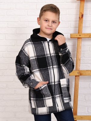 Рубашка МЛШ-9 "Регби" черный-белый