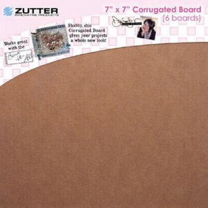 Набор гофрированного картона "Zutter"  Corrugated boards 7*7" 6 шт/уп