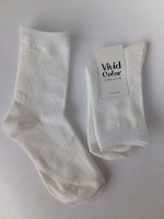Носки женские молочного цвета. VIVID COLOR. Ю.Корея.
