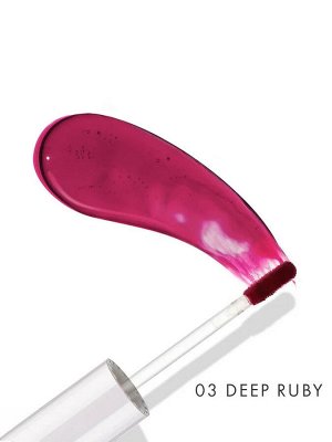 LuxVisage Тинт для губ с гиалуроновым комплексо LIP TINT AQUA GEL hyaluron complex тон 03 Deep Ruby 3.4г