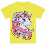 BK0002D(new) Футболка для девочки лимонный