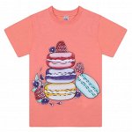 BK0002D Футболка для девочки персиковый