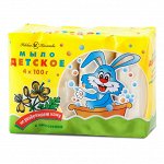 Мыло туалетное Невская косметика Детское чистотел 4х100 гр