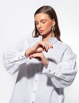 Блузка из поли-вискозы с эффектом тафты
