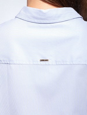 Vilatte Укороченная базовая блузка из хлопкового поплина с добавлением ПЭ