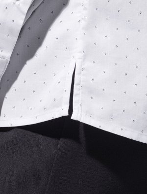 Прямая блузка из хлопка с добавлением ПЭ