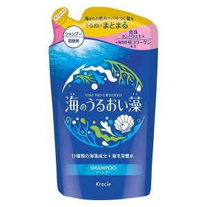 75807kr Umi No Uruoi Sou Шампунь для волос с экстрактами морских водорослей, мягкая упаковка, 400 мл