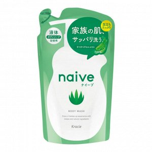 16962kr "Naive" Мыло жидкое для тела с экстрактом алоэ (сменная упаковка), 380 мл
