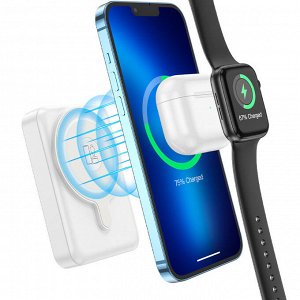 Внешний аккумулятор Power Bank с беспроводной зарядкой Hoco Expressar / 10000 mAh, PD20W