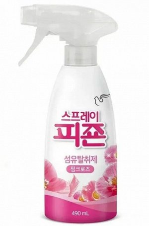 Кондиционер-освежитель для одежды Pigeon Pink Rose Fabric Refresher с ароматом роз 490 мл, бутылка