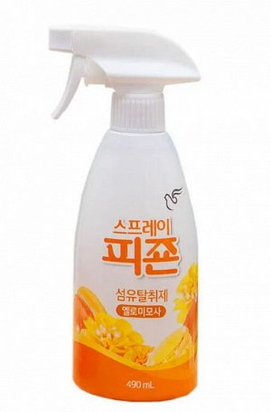 Кондиционер-освежитель для одежды Pigeon Yellow Mimosa Fabric Refresher с ароматом мимозы 490 мл, бутылка