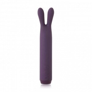 Фиолетовый вибратор с ушками Rabbit Bullet Vibrator - 8,9 см.