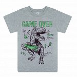 BK0002M(new) Футболка для мальчика серый меланж