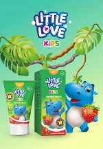 Детская зубная паста Little Love сладкая клубника 2+