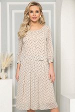 Платье &quot;Пелагея&quot; (беж) П4968