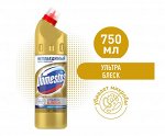 Domestos Ультра Блеск, чистящее средство для туалета и ванной, эффективное отбеливание, 750 мл