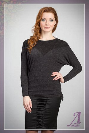 Блуза - Гипюр, цвет Черный