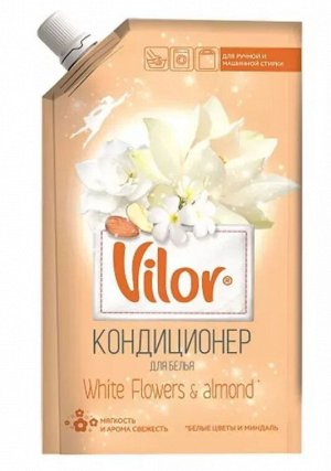 Кондиционер для белья Vilor Миндаль и белые цветы 1000 мл