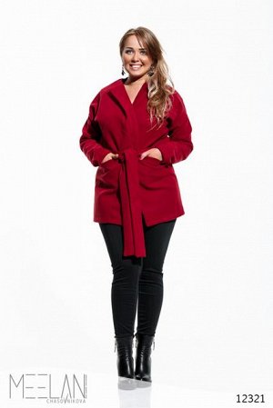 Женское пальто Стоун бордо