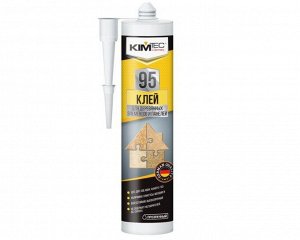 Клей жидкие гвозди KIM TEC 95 для деревянных элементов и панелей, прозрачный, 280 мл (1/12шт)