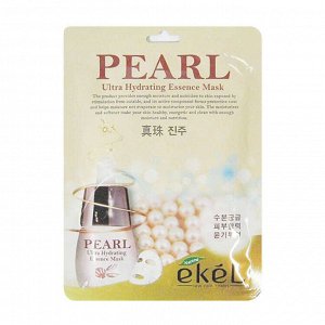 [EKEL] Маска тканевая с экстрактом жемчуга, PEARL Ultra Hydrating Essence Mask 25 мл